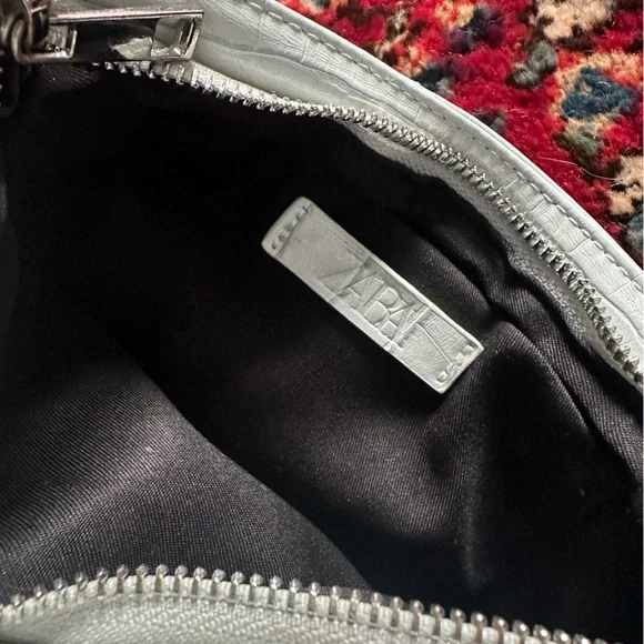 ZARA Chain Strap‎ Animal Embossed Shoulder Bag - Picture 3 of 7